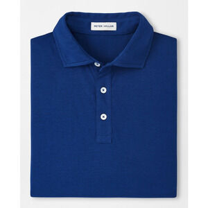 Peter Millar XL Crown Pilot Mill Solid Navy Pima Cotton Polo Shirt
